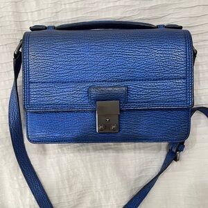 3.1 Philip Lim blue metallic crossbody bag